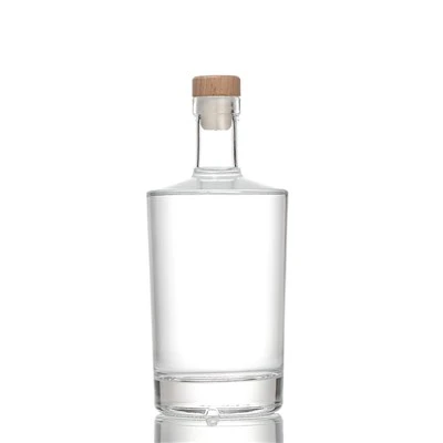 Bouteille en verre de vodka de 1000 ml avec bouchon