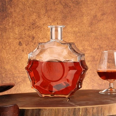 Bouteille d'alcool en cristal de 700 ml