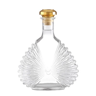 Bouteille en verre de forme unique de 700 ml pour bouteille de brandy